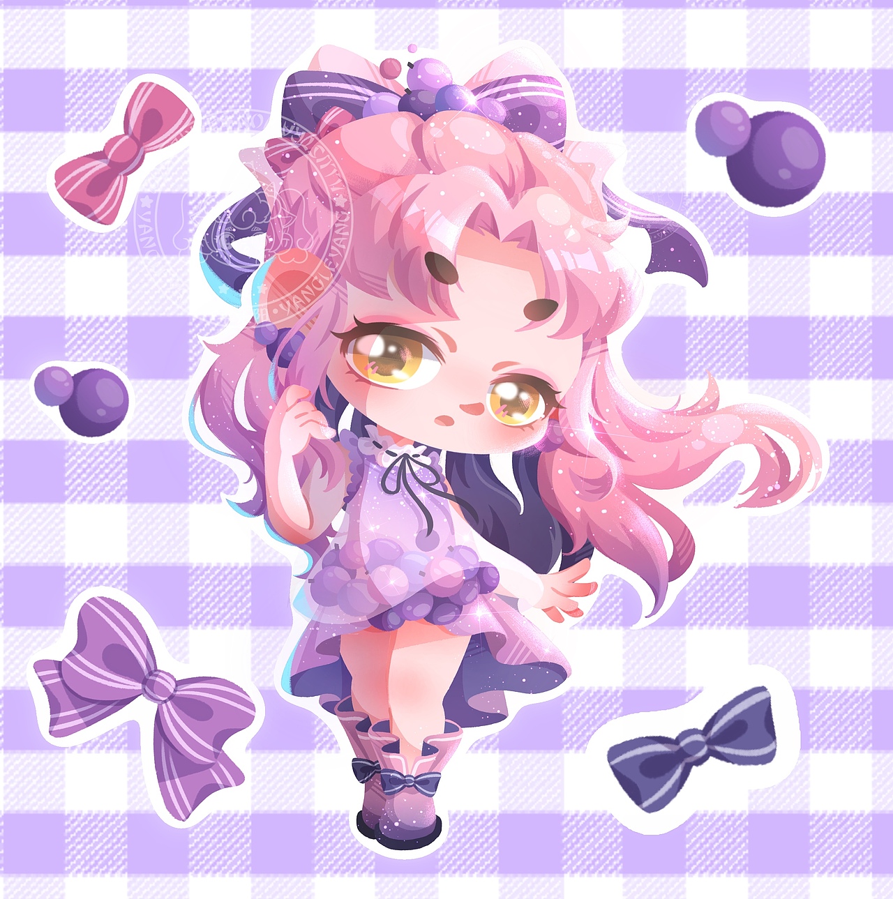 水果拟人系列儿童插画|Q版人物设计