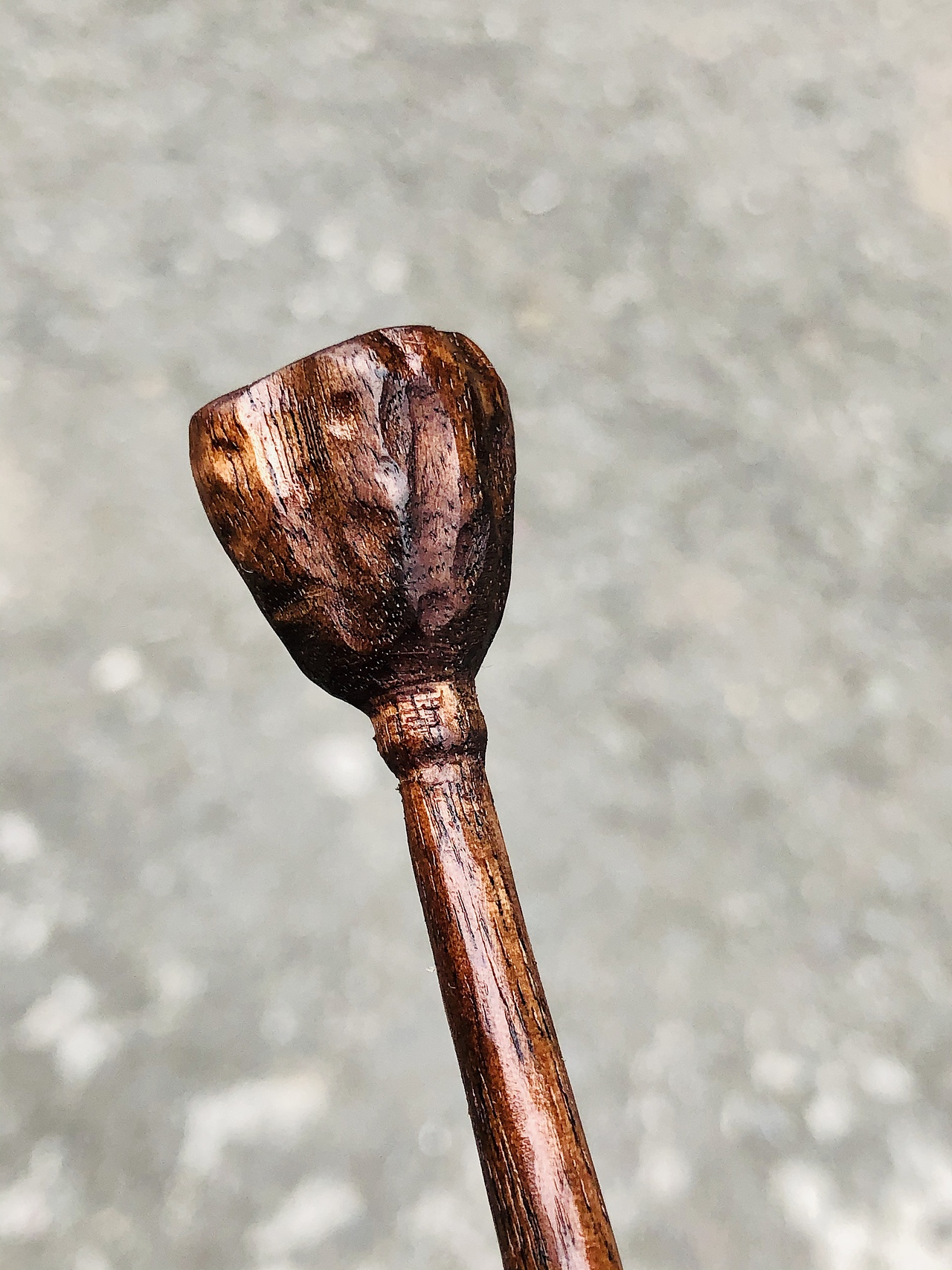 纯手工黑胡桃木茶具-荷风茶拨