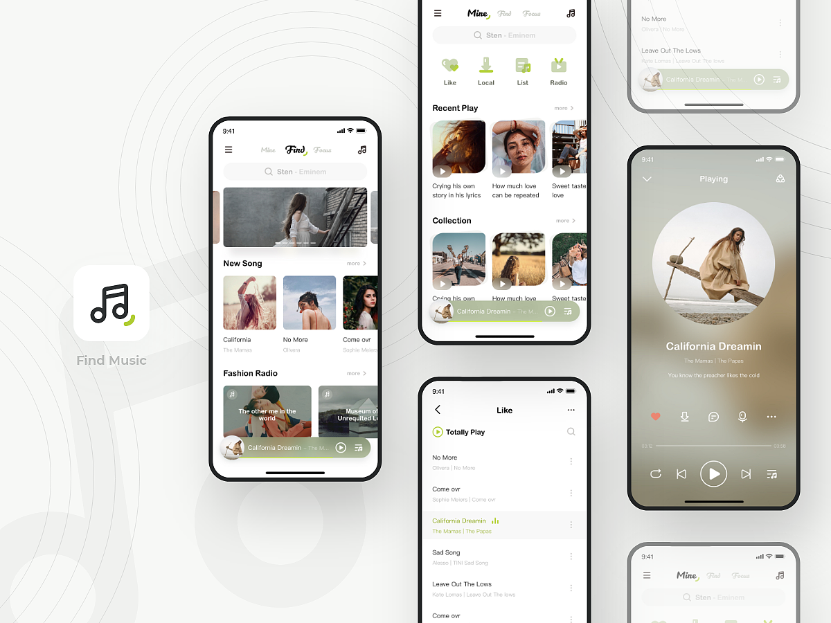 UI-音樂類App界面設(shè)計(jì)（圖ZMjM5MjkwMDg4） - APP界面 - 站酷設(shè)計(jì)師TinyNorrie原創(chuàng)素材 - 站酷ZCOOL