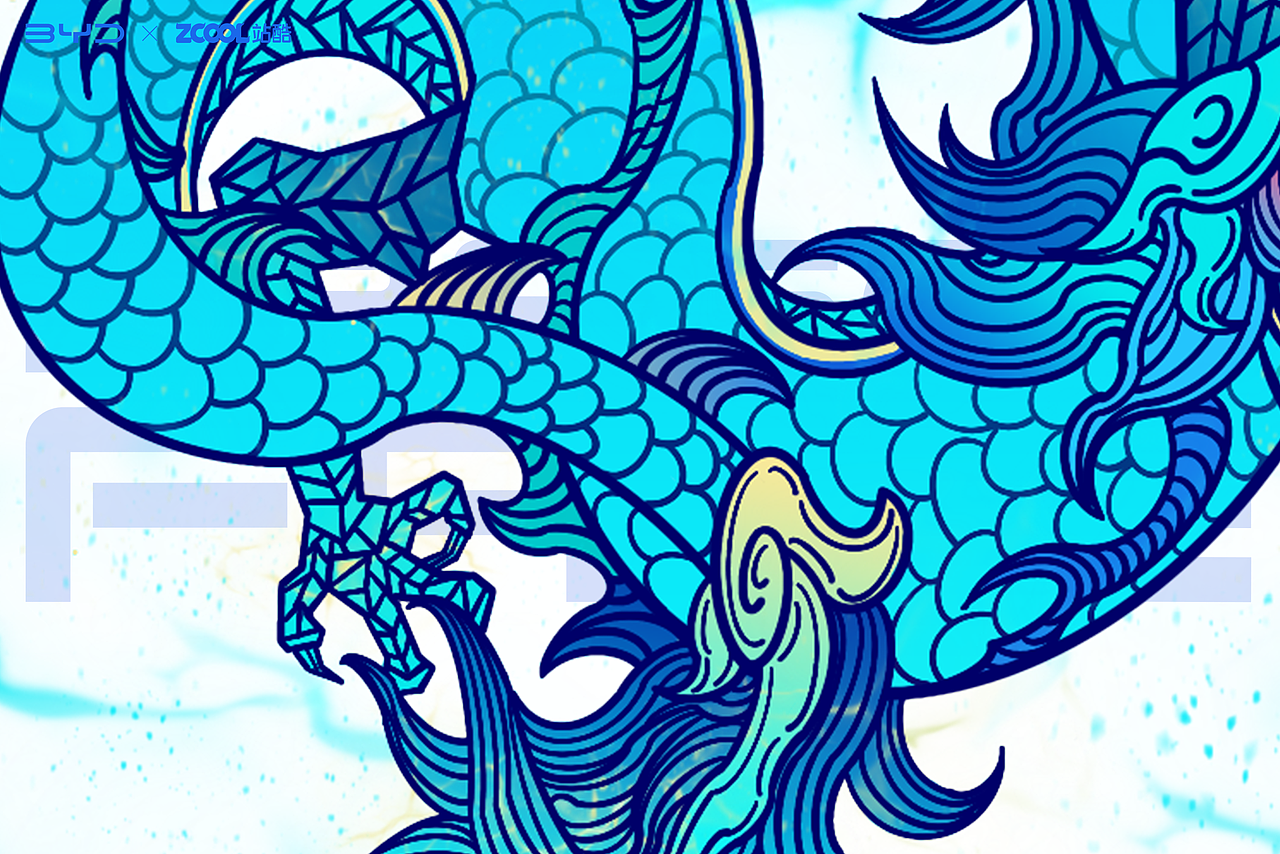 BYD汉EV/龙颜主题插画