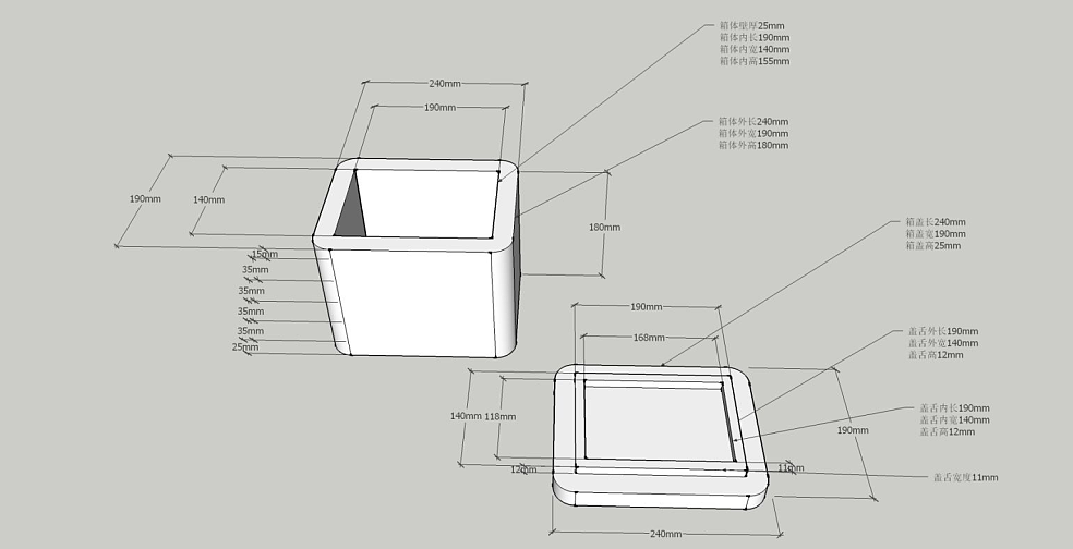 3D渲染图中央厨房