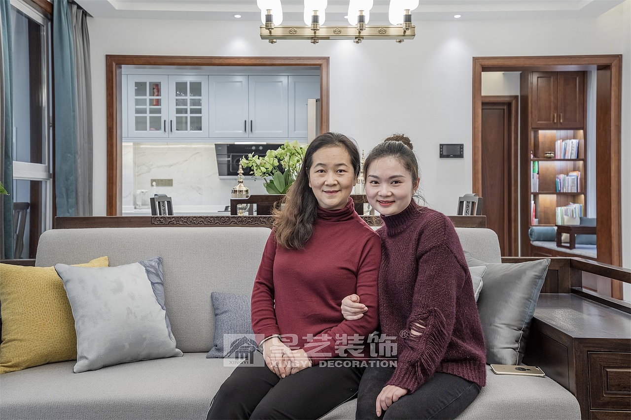 贵阳装修设计,中铁阅山湖新中式风格装修实景!