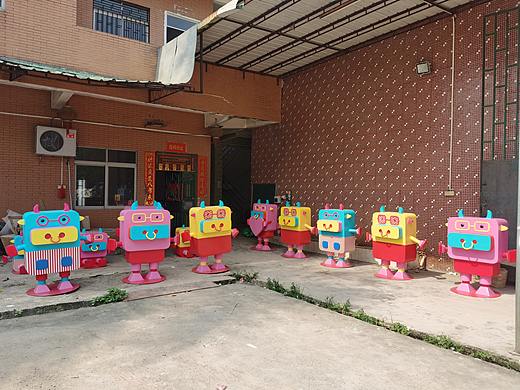 牛年形象吉祥物摆件玻璃钢牛卡通雕塑动物十二生肖卡通