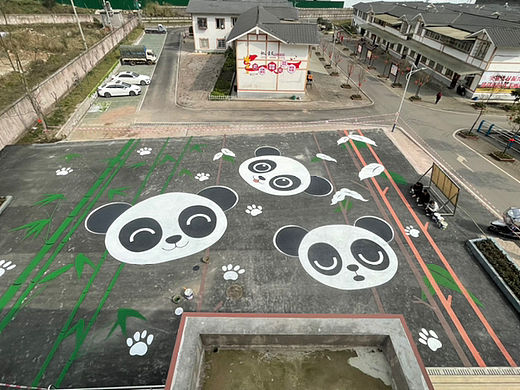 地画，斑马线画