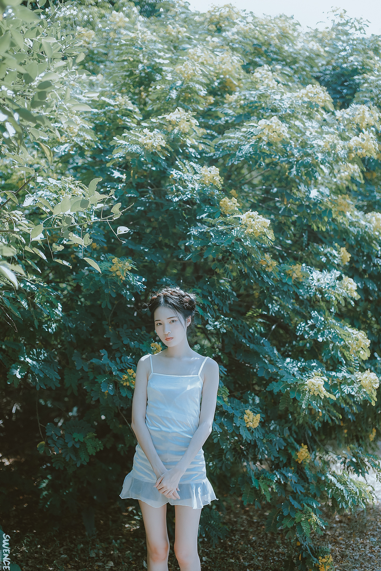 你的眼神,清澈又神秘。