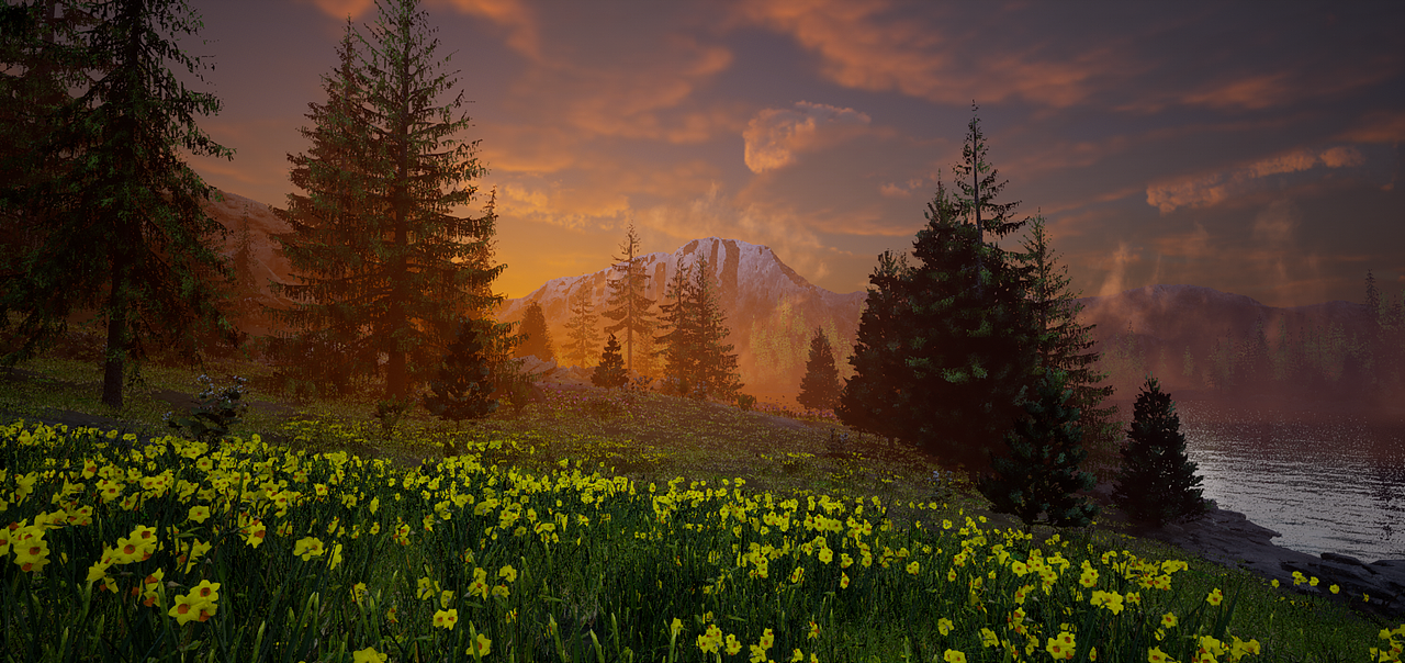 划水三天做了个地形小练习（图ZMzUxOTAwMDIw） - 场景 - 站酷设计师荼靡花事了lq原创素材 - 站酷ZCOOL