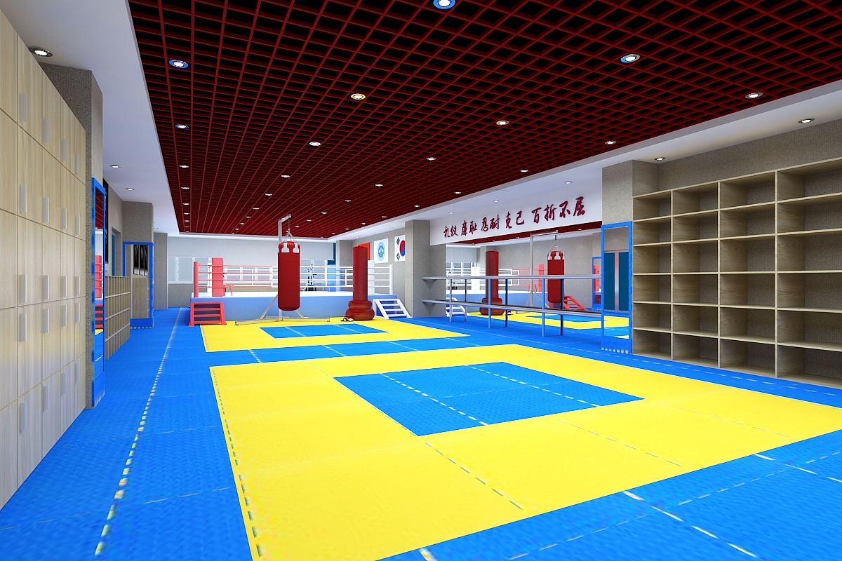 跆拳道教育馆|空间|室内设计|設計jia - 原创作品 - 站酷 (ZCOOL)