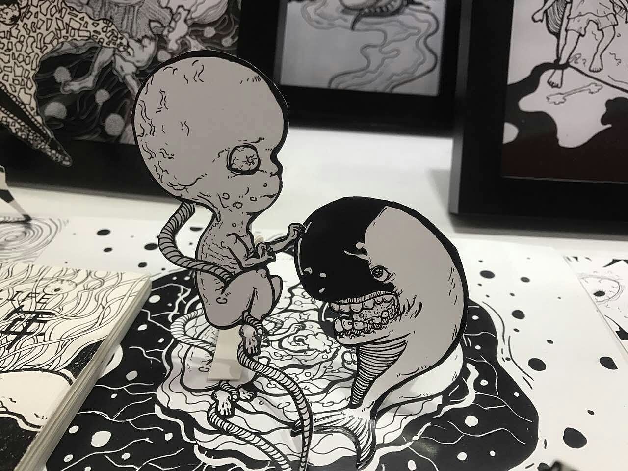 “怪兔四年”原创绘本书籍毕业设计作品#青春答卷2017#(图ZNzg5ODU4OTY=) - 艺术插画 - 站酷设计师阿纳与梦原创素材 - 站酷ZCOOL