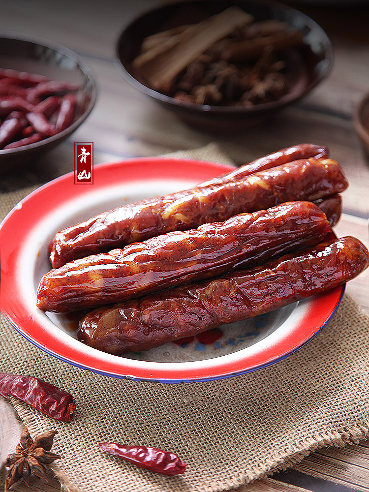 腊肠拍摄 土家腊肠 香肠腊肉 美食摄影