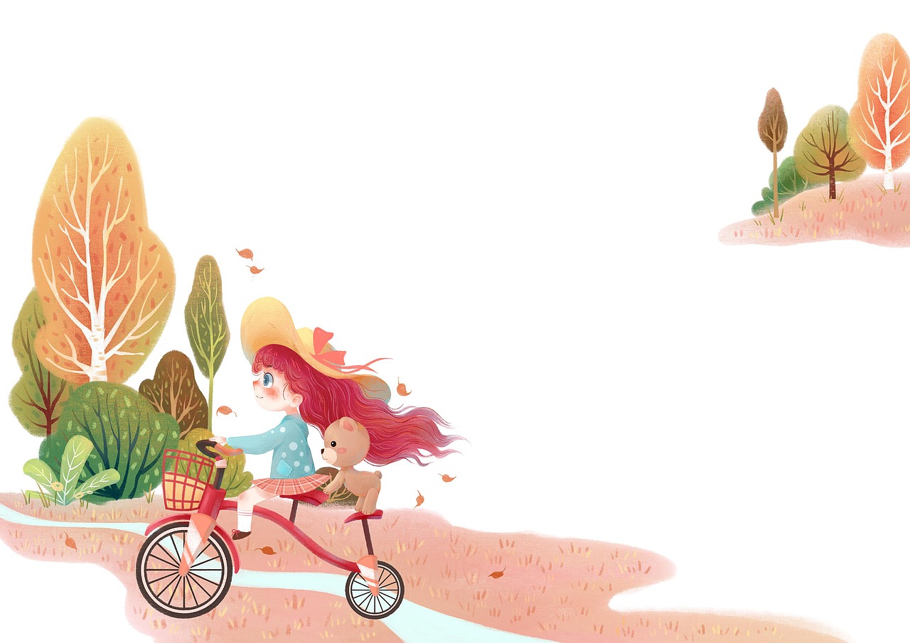 秋日小径（图ZMjczMTkxMTcy） - 儿童插画 - 站酷设计师塞西尔Cecil原创素材 - 站酷ZCOOL