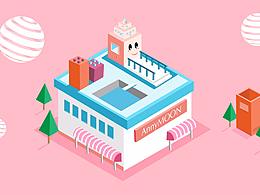 临摹的2.5D小插画