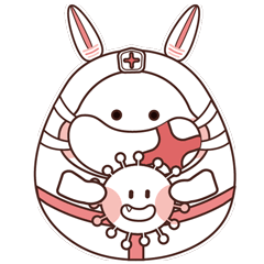 战疫---兔宝动态表情包设计（图ZMjA3MzIyMTY4） - IP形象 - 站酷设计师黄小亦原创素材 - 站酷ZCOOL
