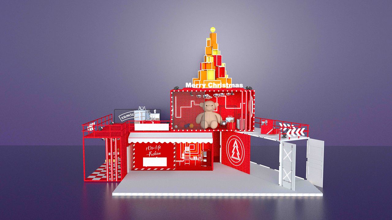 圣诞美陈装置（图ZMjM1MTA1MDE2） - 场景 - 站酷设计师5五kai原创素材 - 站酷ZCOOL