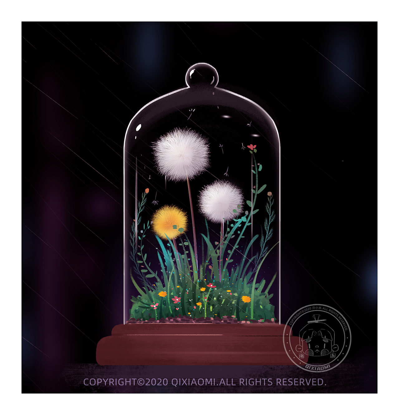 9宫格小植物插画系列