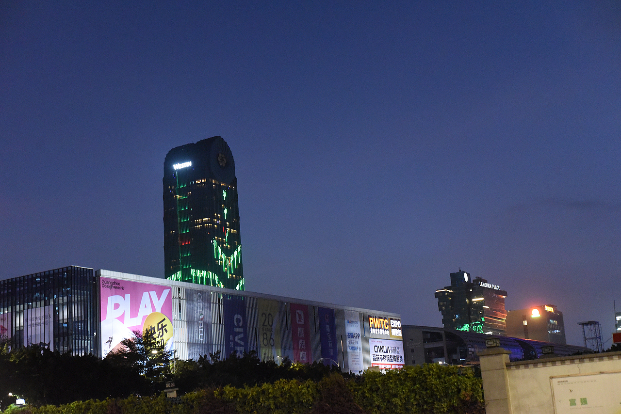 广州夜景(广州塔、猎德大桥)