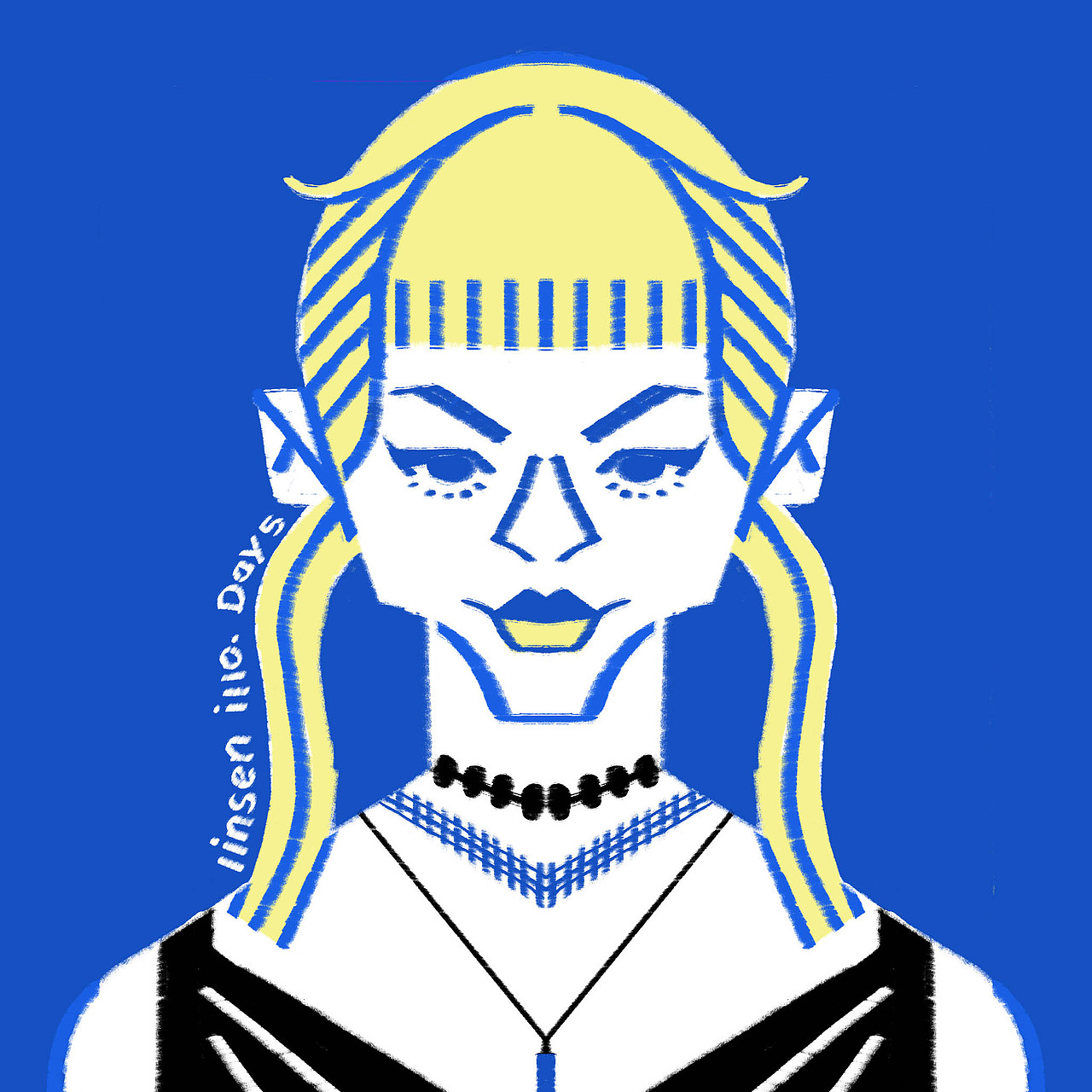 2024年1月肖像插画打卡记录（图ZMzYxNTk0MzA0） - 商业插画 - 站酷设计师林森插画原创素材 - 站酷ZCOOL