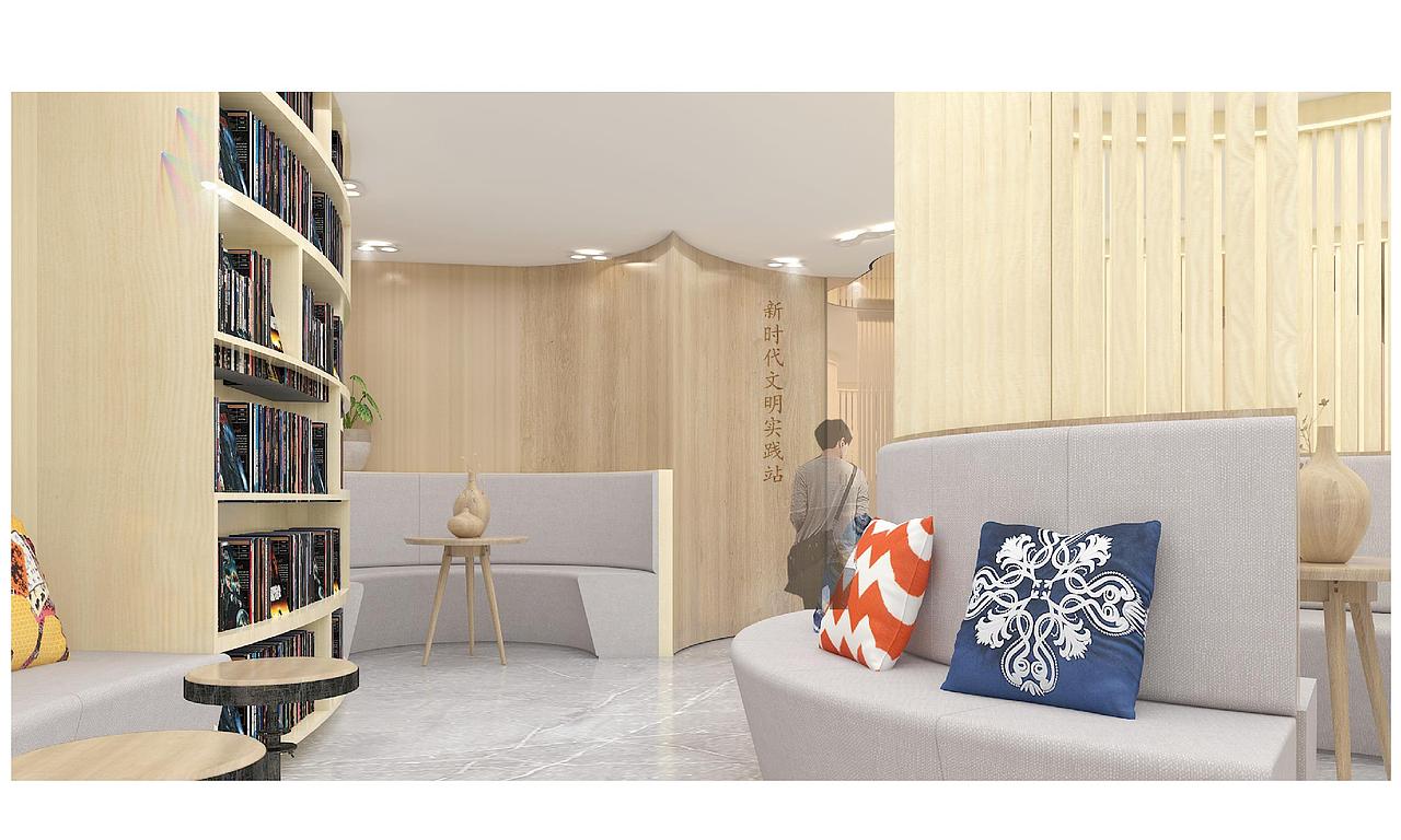 社區(qū)公益休閑站（圖ZMzEzMTQ4NzMy） - 商業(yè)空間設(shè)計(jì) - 站酷設(shè)計(jì)師R45度原創(chuàng)素材 - 站酷ZCOOL