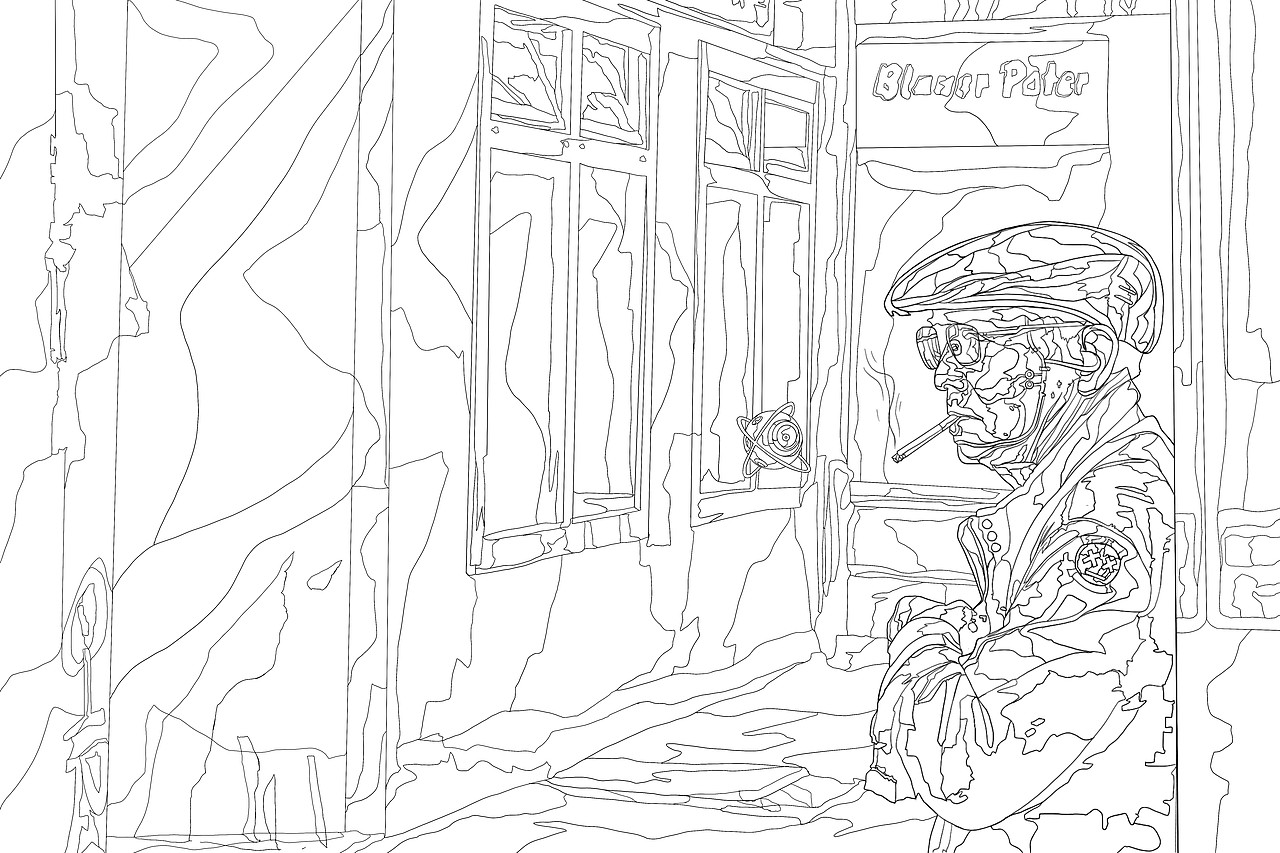 机械城市印象——赛博朋克风格插画创作