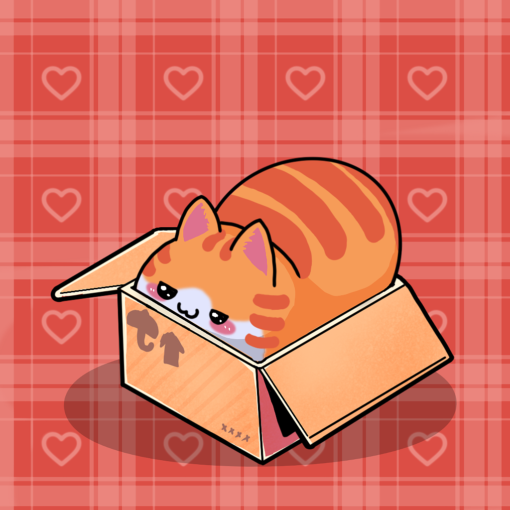 猫猫都爱纸壳箱！！！（图ZMjg4MDQ2NjE2） - 儿童插画 - 站酷设计师枕头君啊原创素材 - 站酷ZCOOL