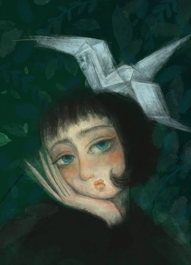 不停画画 女孩插画 七月合集