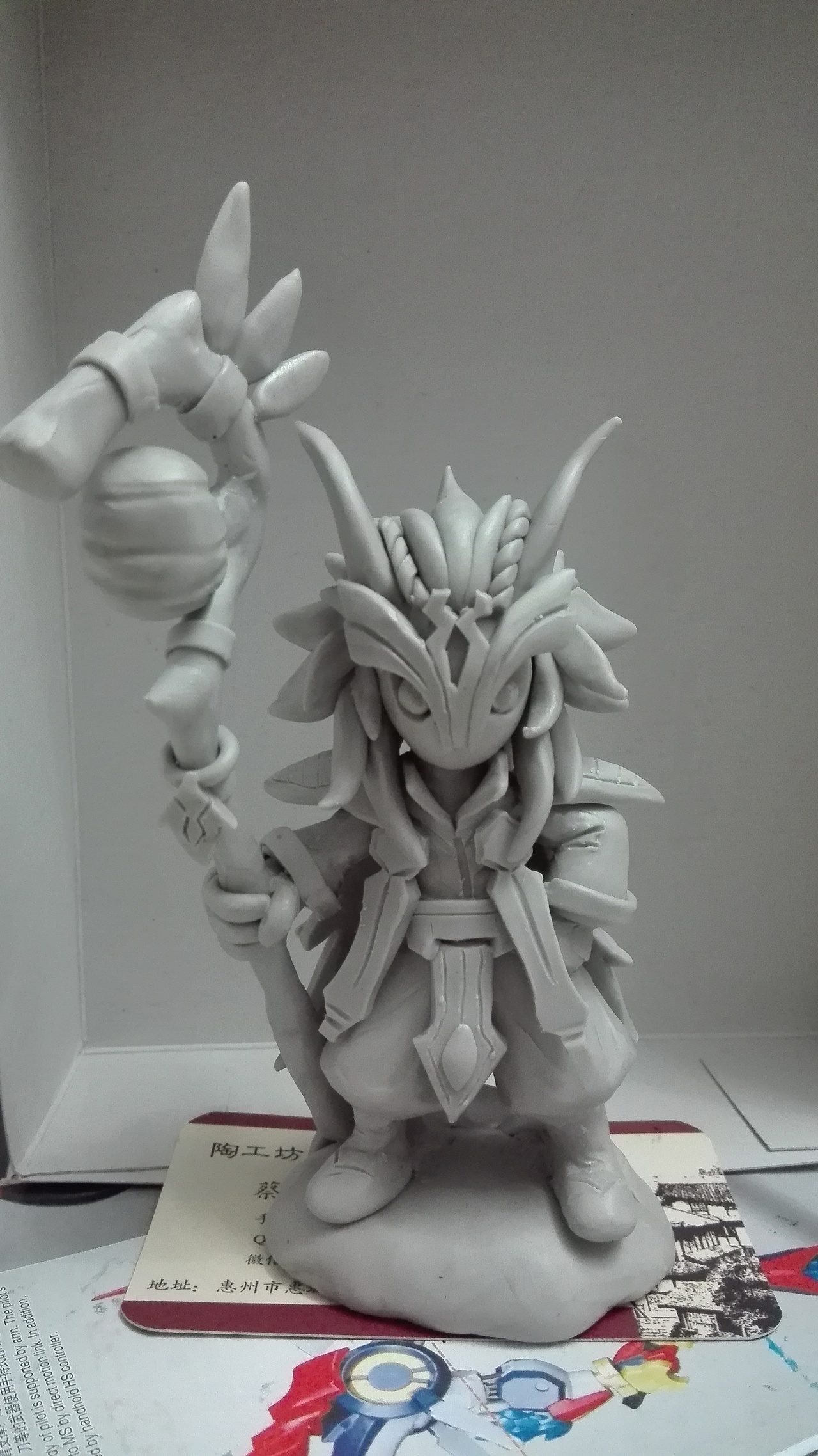 手工制作油泥作品鬼谷子