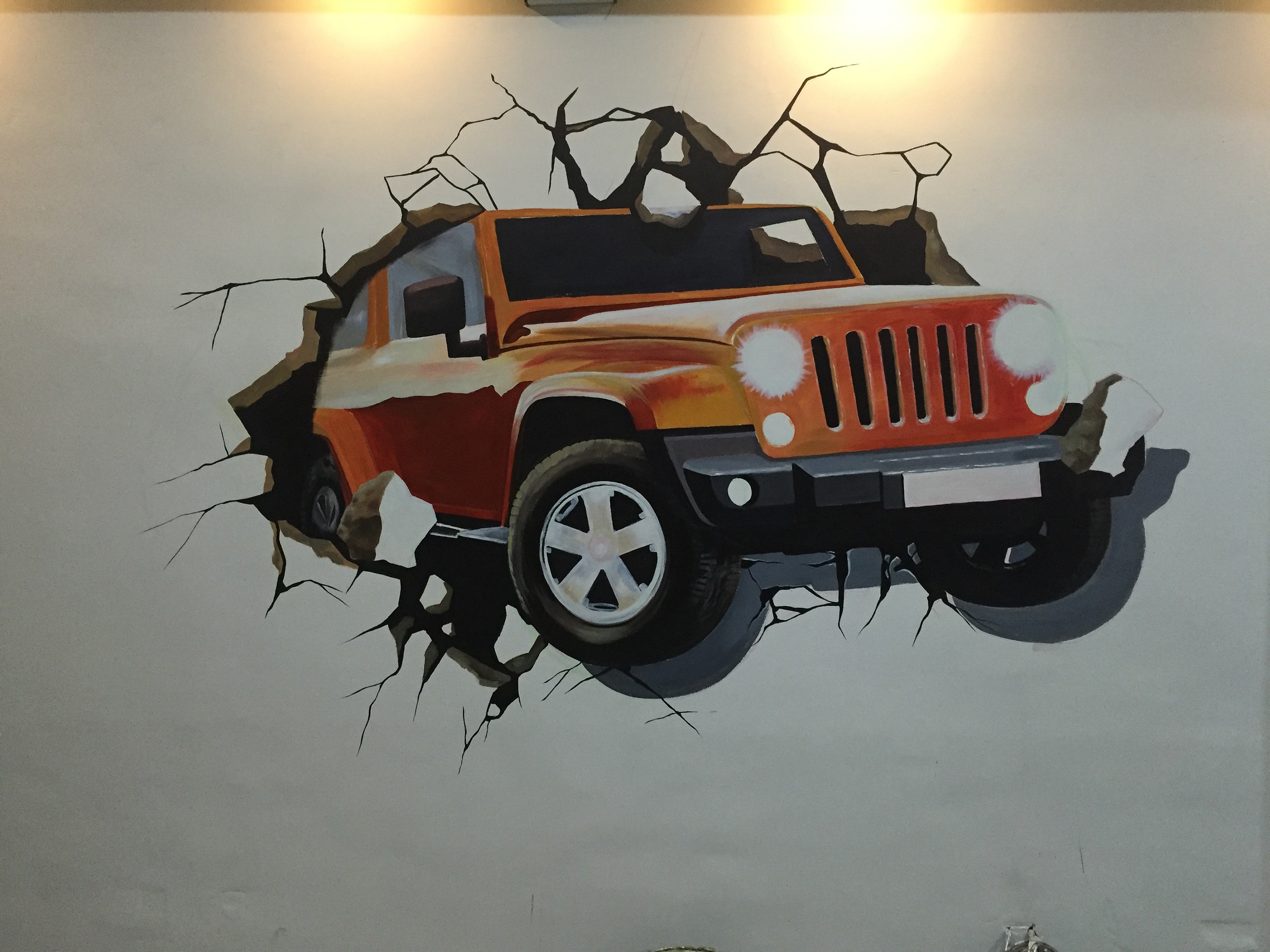 吉普3d画|其他|墙绘/立体画|602520402 - 原创作品 - 站酷 (zcool)