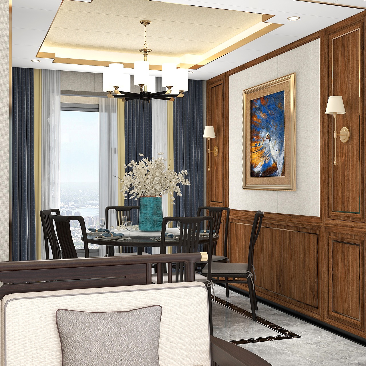 中式轻奢家装设计