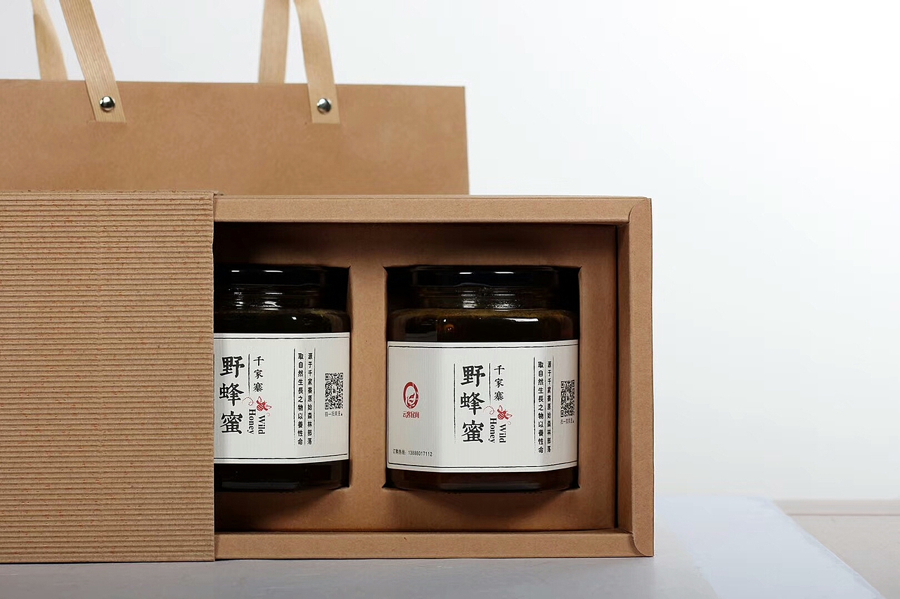 千家寨野蜂蜜包装设计（图ZMTAzNjI4MDIw） - 包装 - 站酷设计师赵阿弧原创素材 - 站酷ZCOOL
