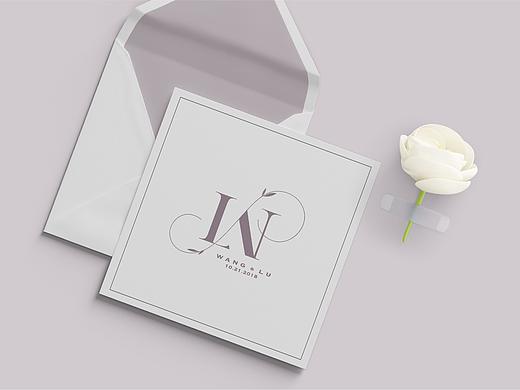 婚礼logo - wang&lu