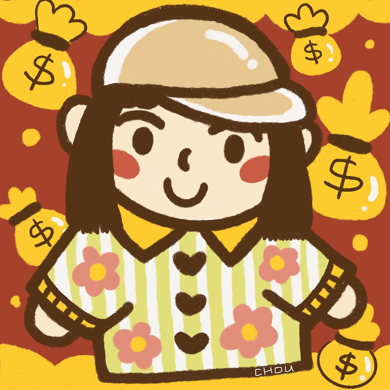 分享标签可爱头像发财添加表情