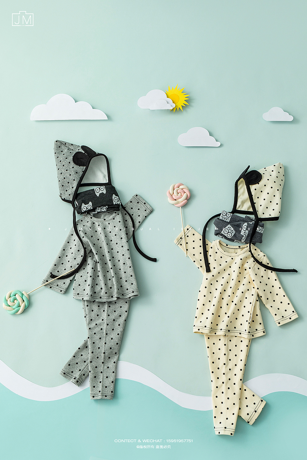 婴儿服饰 配件摄影 | 儿童衣服帽子围巾围脖静物拍摄
