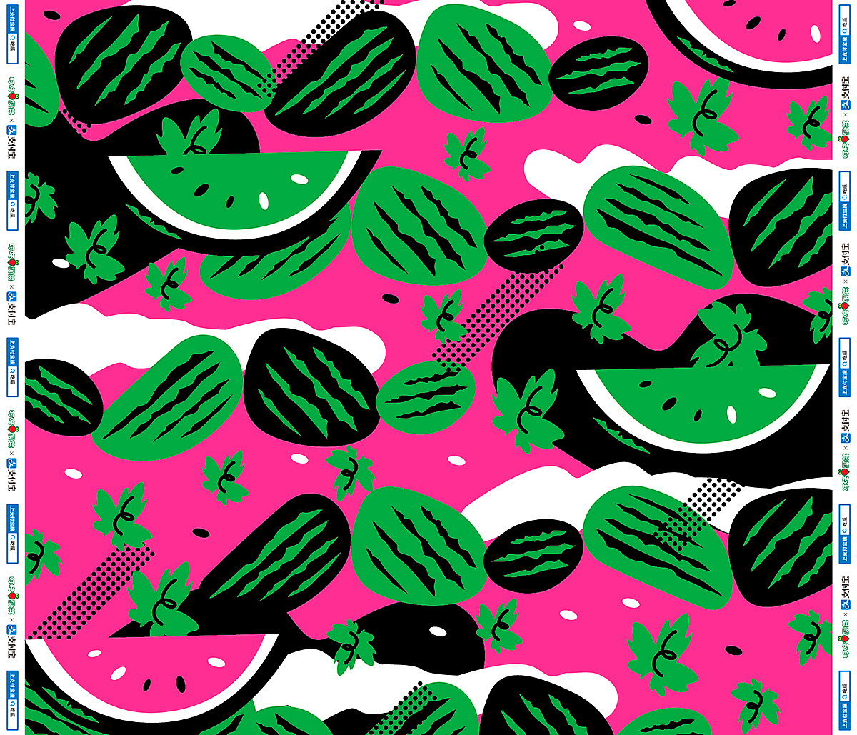 叮咚买菜西瓜糖纸包装