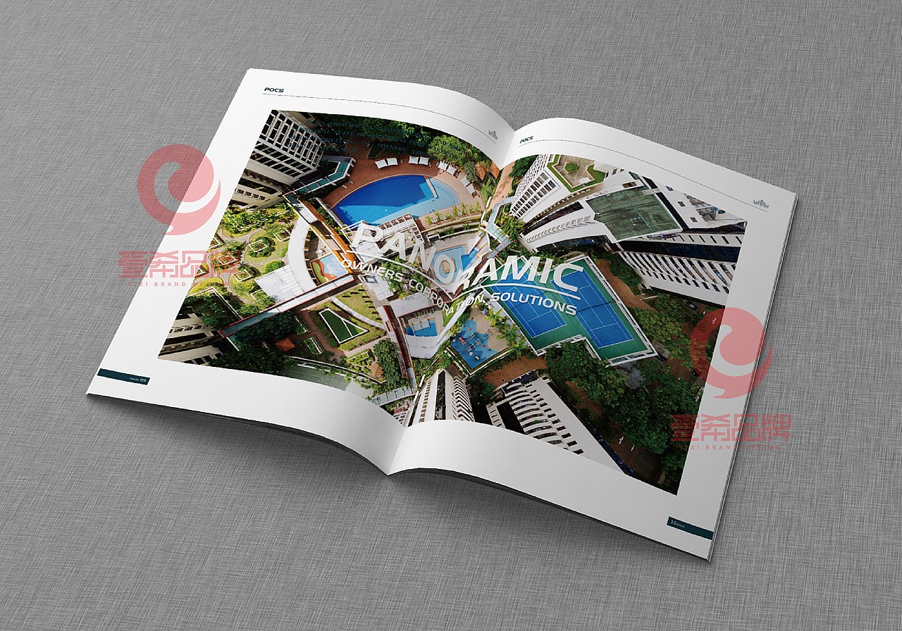 一希品牌设计-POCS物业管理公司画册宣传册设计（图ZMTU1NTA2NjQw） - 书籍/画册 - 站酷设计师一希品牌设计原创素材 - 站酷ZCOOL