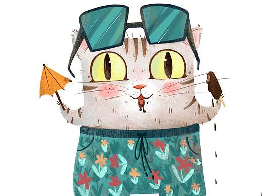 猫猫（个人主页-ZMzY3Nzk0MzY=） - 儿童插画 - 站酷设计师天齐插画原创素材 - 站酷ZCOOL