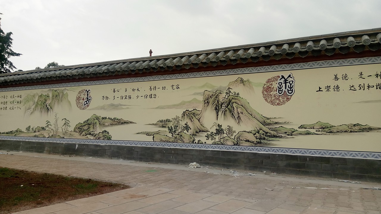 玉溪峨山大龙潭小学校园文化建设墙体彩绘