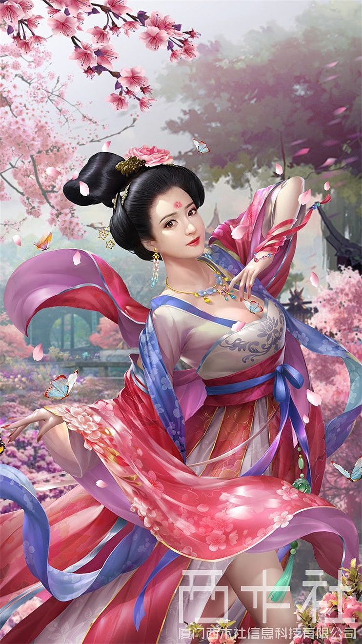 古风卡牌立绘|插画|游戏原画|厦门西木社_原创作品-站酷zcool