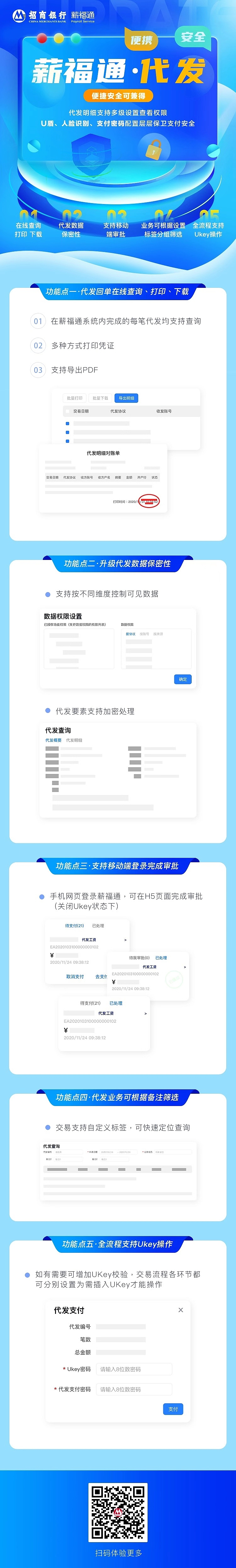 招商银行薪福通2.0—代发功能