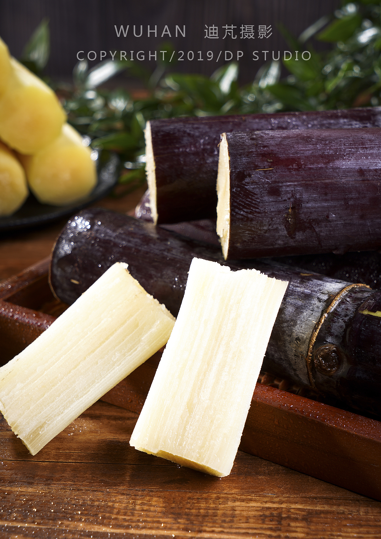 黑皮甘蔗 迪芃美食静物摄影