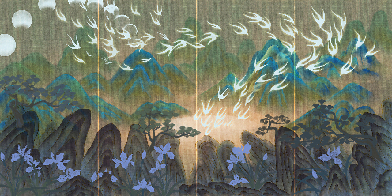 屏风-光鸟（图ZMjc3NTg5OTUy） - 创作习作 - 站酷设计师四夕www原创素材 - 站酷ZCOOL