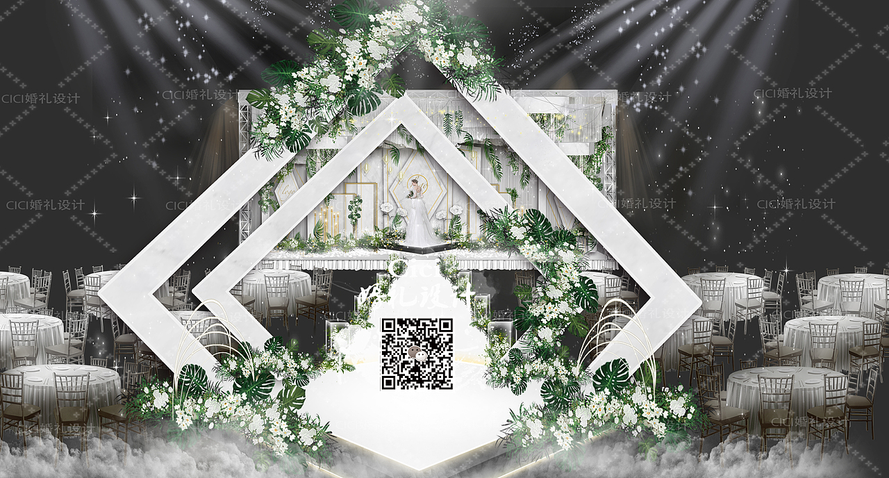 婚礼效果图设计（图ZMTI3MTE0MzE2） - 舞台美术 - 站酷设计师陈小曦cici原创素材 - 站酷ZCOOL