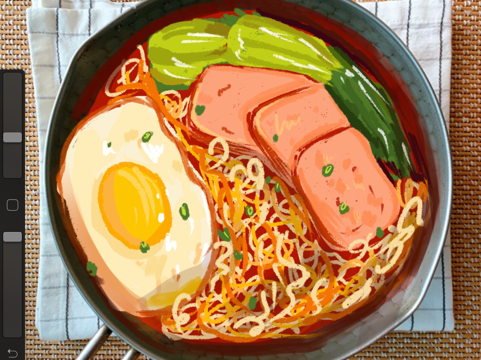 procreate手绘-泡面_秦姑娘-站酷ZCOOL