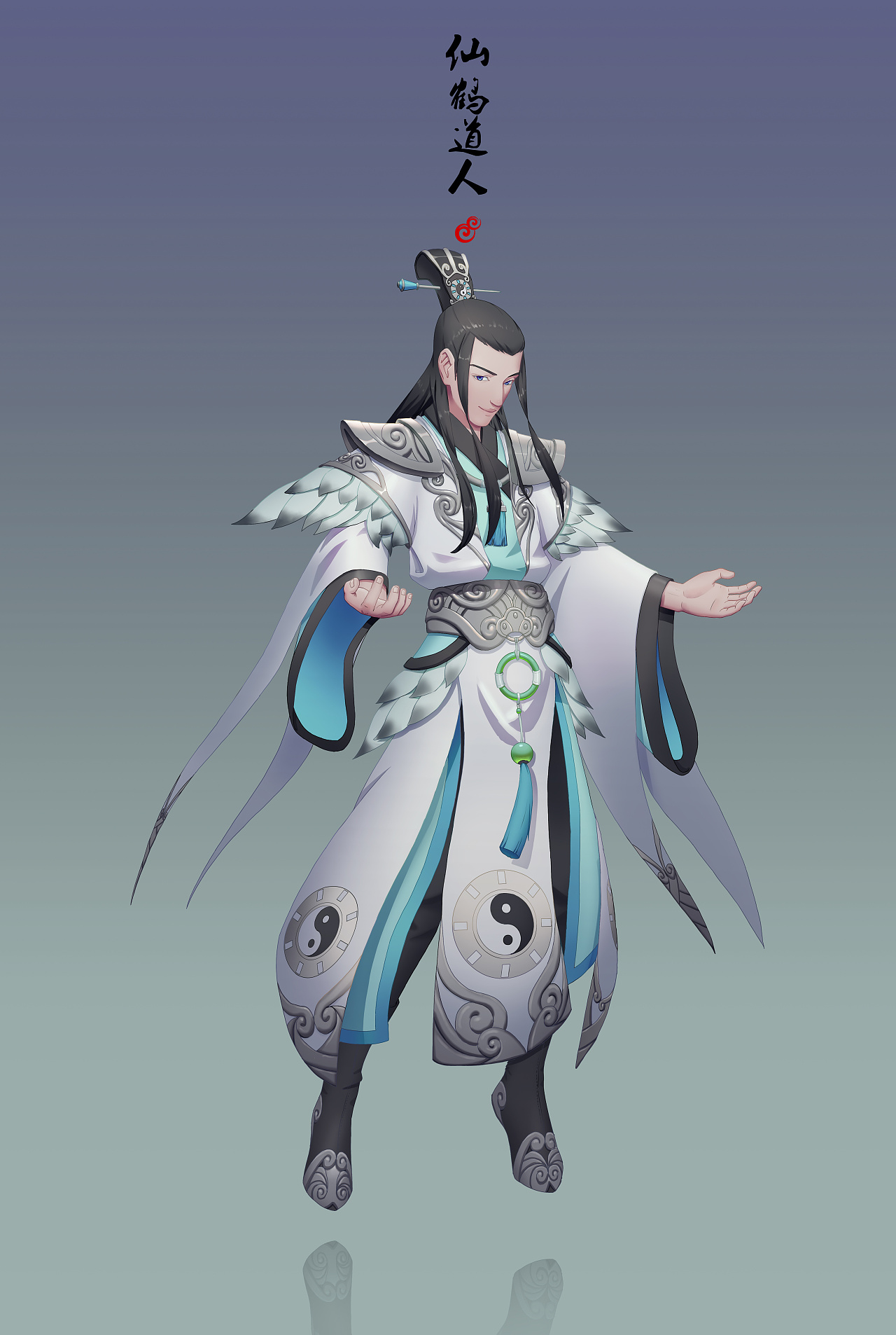仙鹤道人|插画|游戏原画|哪条鱼在飞 - 原创作品 - 站酷 (zcool)