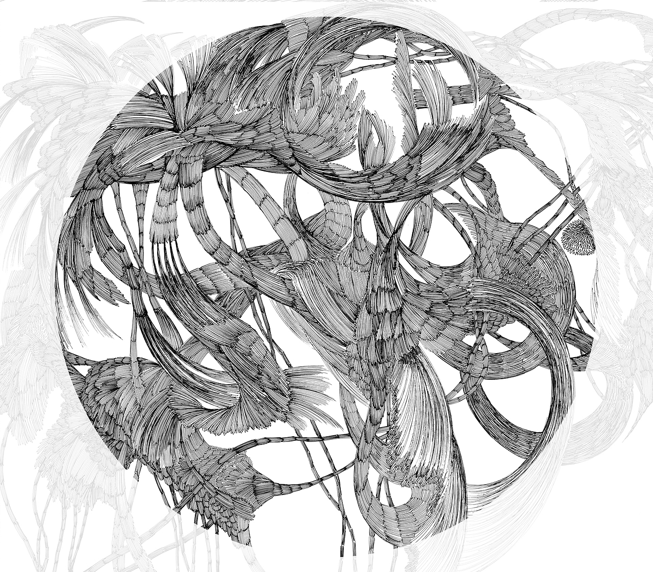 麦平《森林系列》钢笔画长卷(图ZMjA5Mzc5MjYw) - 绘画 - 站酷设计师麦平原创素材 - 站酷ZCOOL