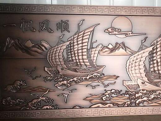铜浮雕壁画，纯铜雕刻浮雕背景墙壁画