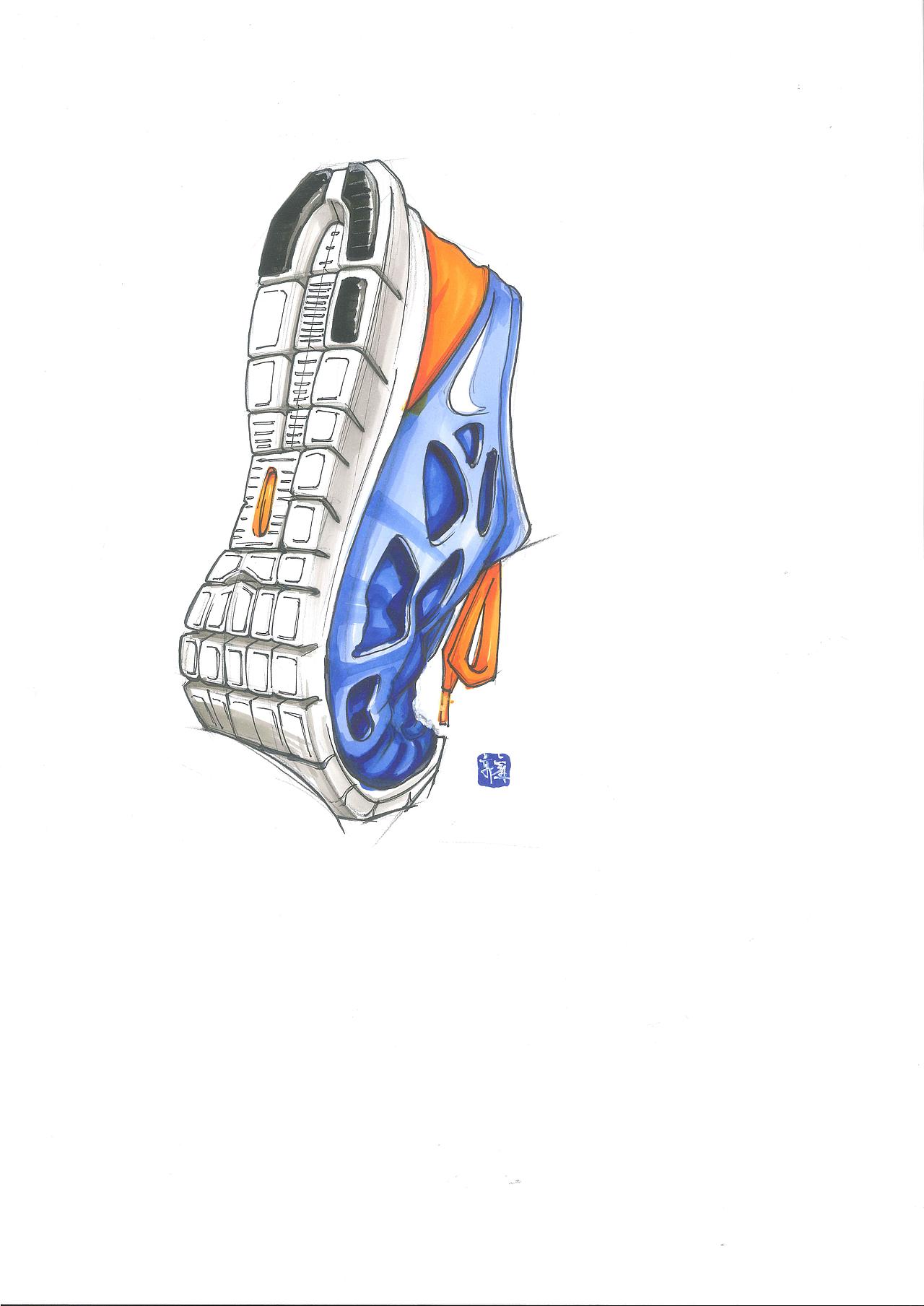 工业设计手绘之鞋子