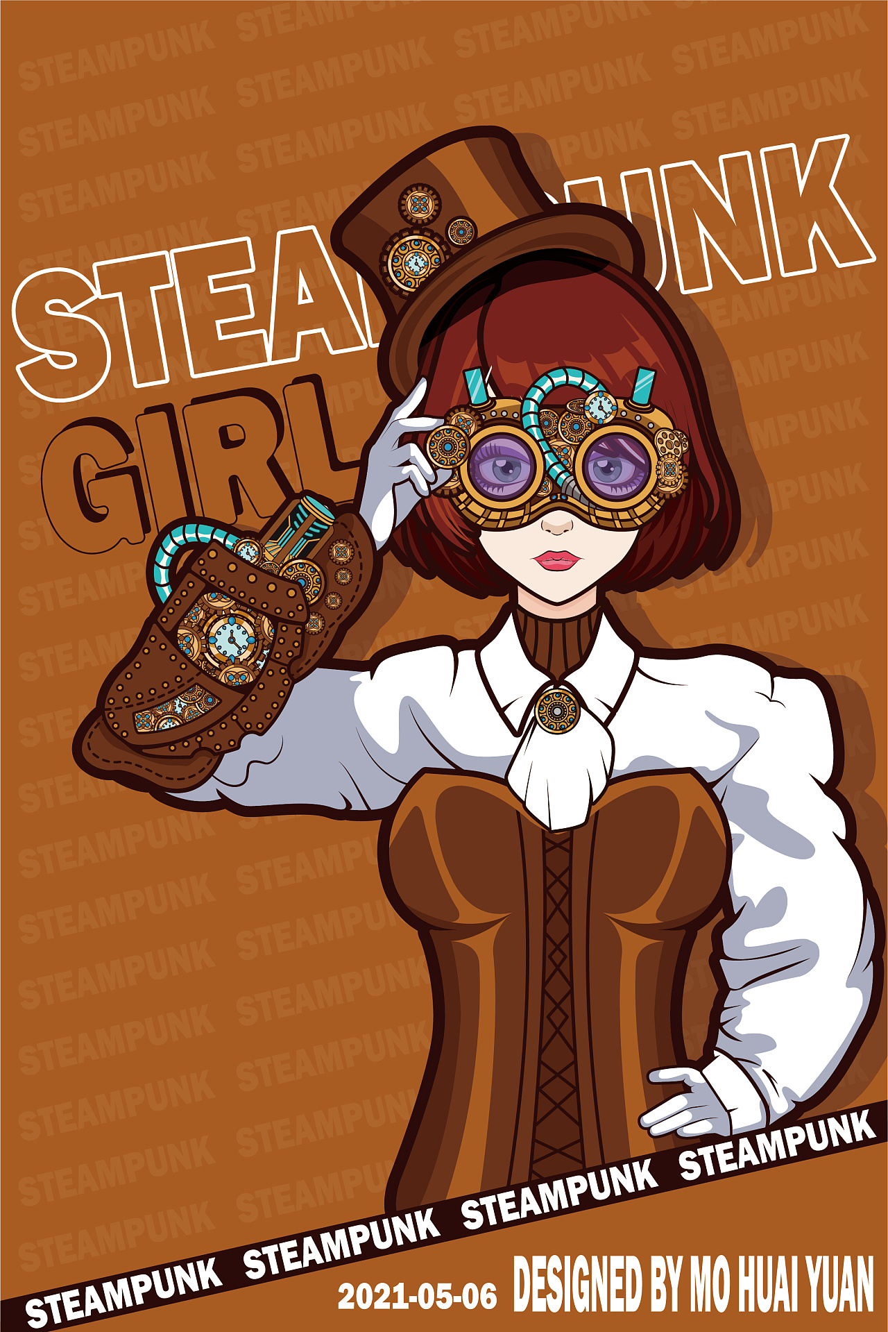 朋克女孩|插画|创作习作|墨怀远 - 原创作品 - 站酷 (zcool)