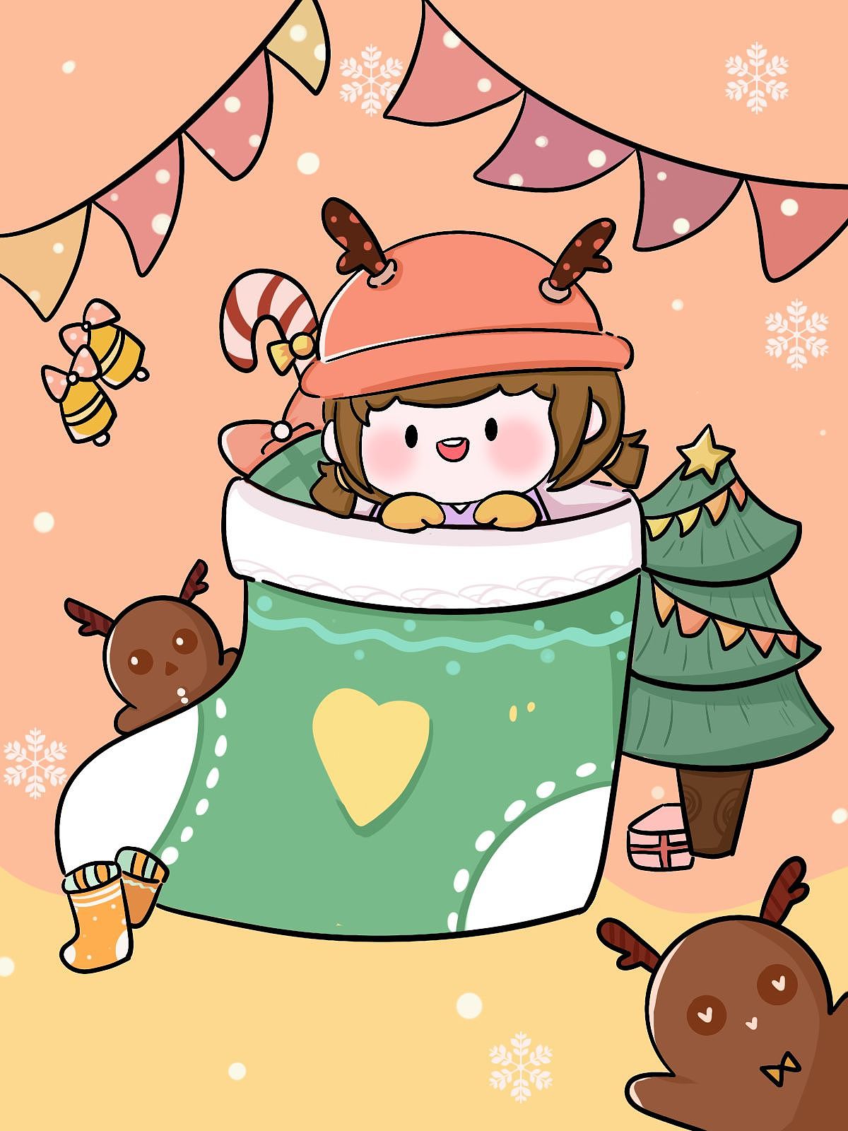 肉肉酱🐻插图~壁纸