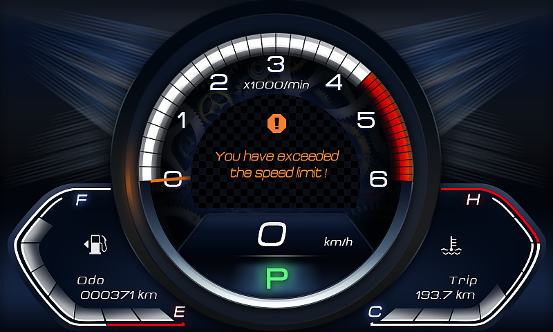 project-x 7 inch 800x480 vehicle dashboard ui