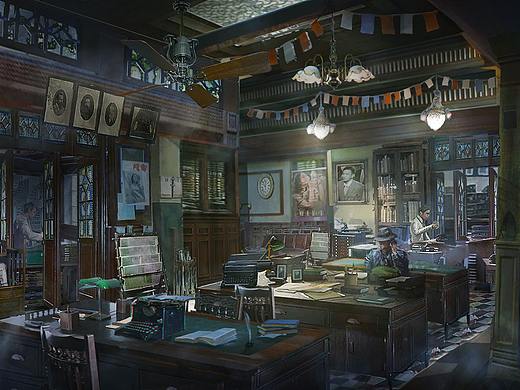 2016.8-2016.10電視劇《十里洋場(chǎng)十年花》場(chǎng)景設(shè)計(jì)2（個(gè)人主頁(yè)-ZMzExOTc5MDQ=） - 設(shè)定/分鏡 - 站酷設(shè)計(jì)師路匙_小五原創(chuàng)素材 - 站酷ZCOOL