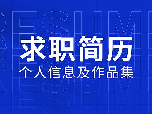 求职简历+作品集